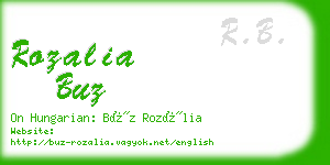 rozalia buz business card